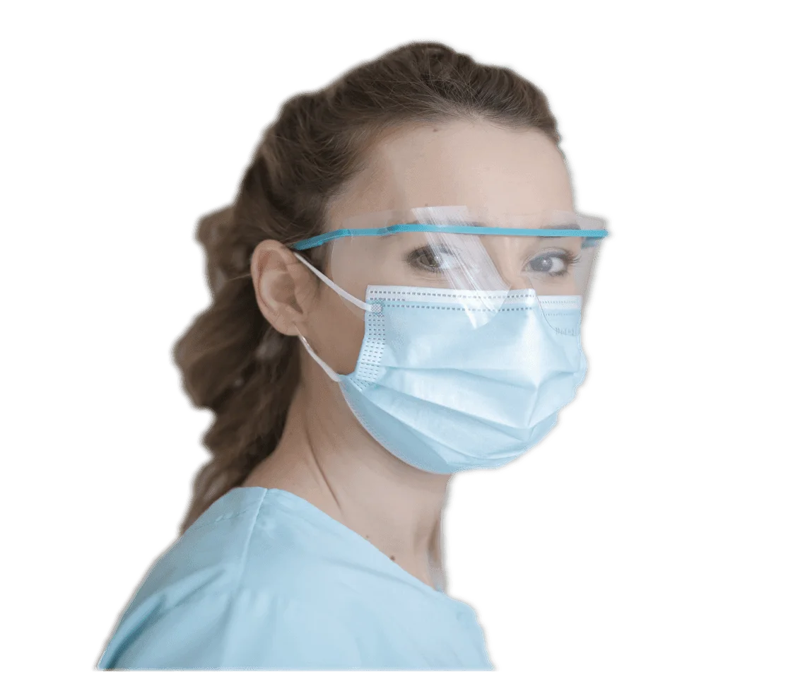 Beymask Tek kullanımlık lastikli koruyucu yüz maskesi